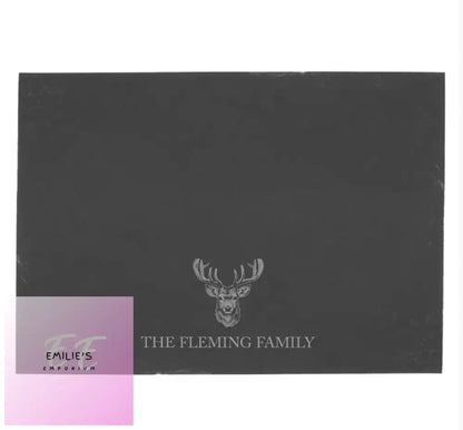 Personalised Stag Slate Placemat