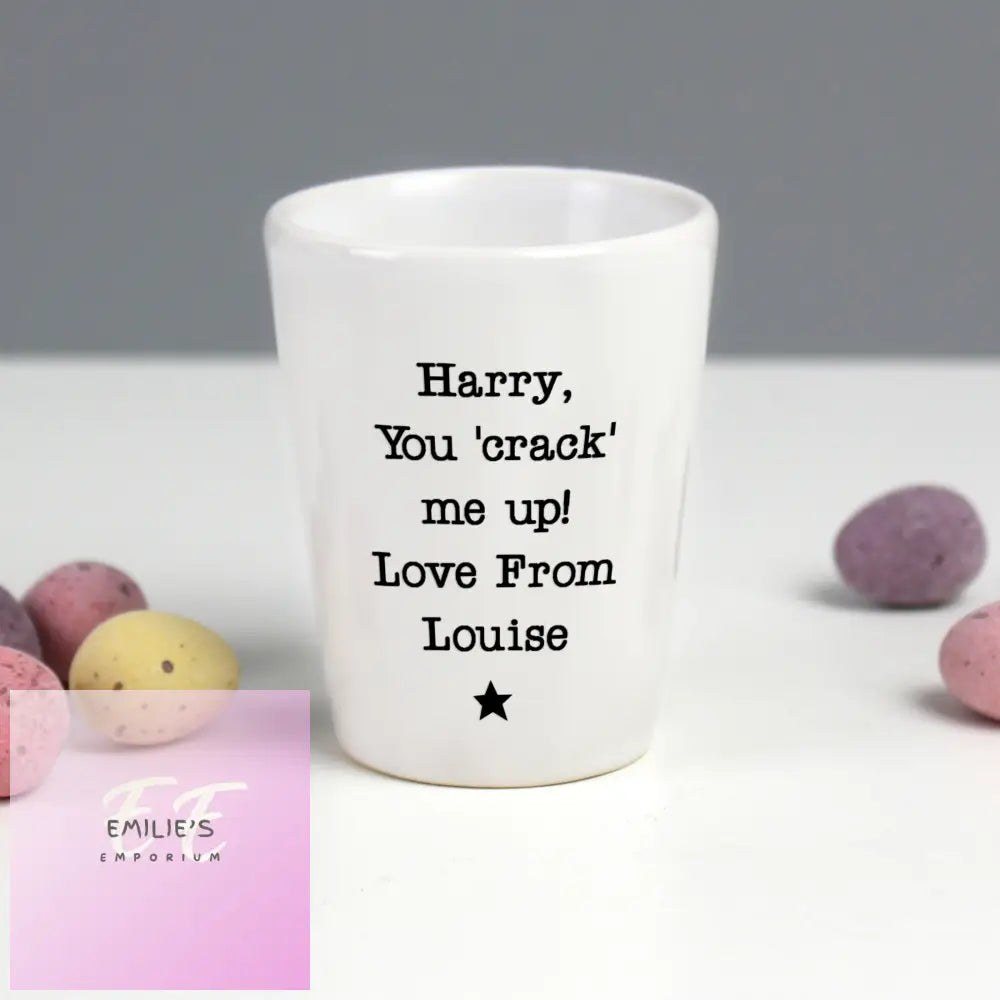 Personalised Star Free Text Egg Cup