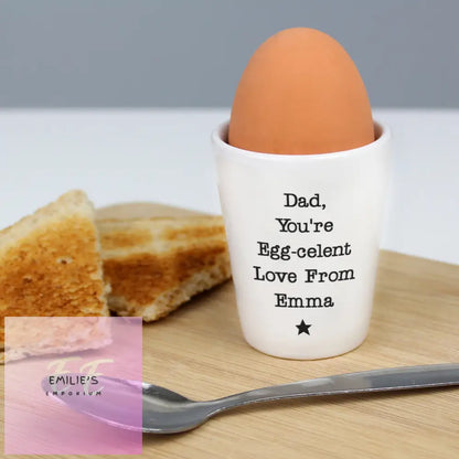 Personalised Star Free Text Egg Cup