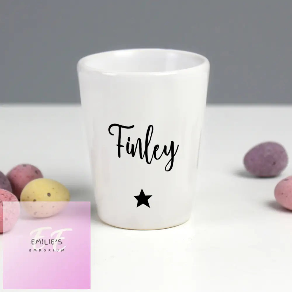 Personalised Star Name Only Egg Cup