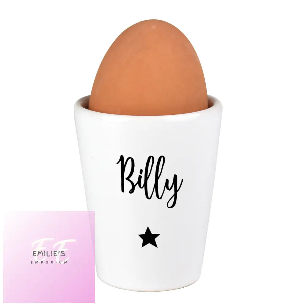 Personalised Star Name Only Egg Cup