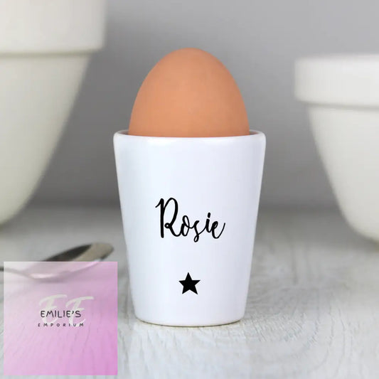 Personalised Star Name Only Egg Cup