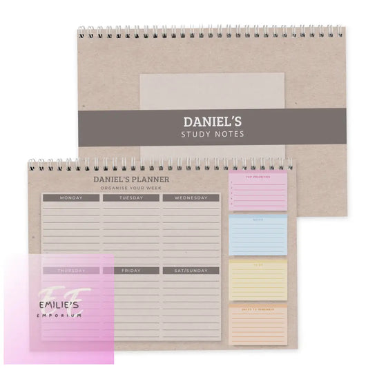 Personalised Study A4 Desk Planner