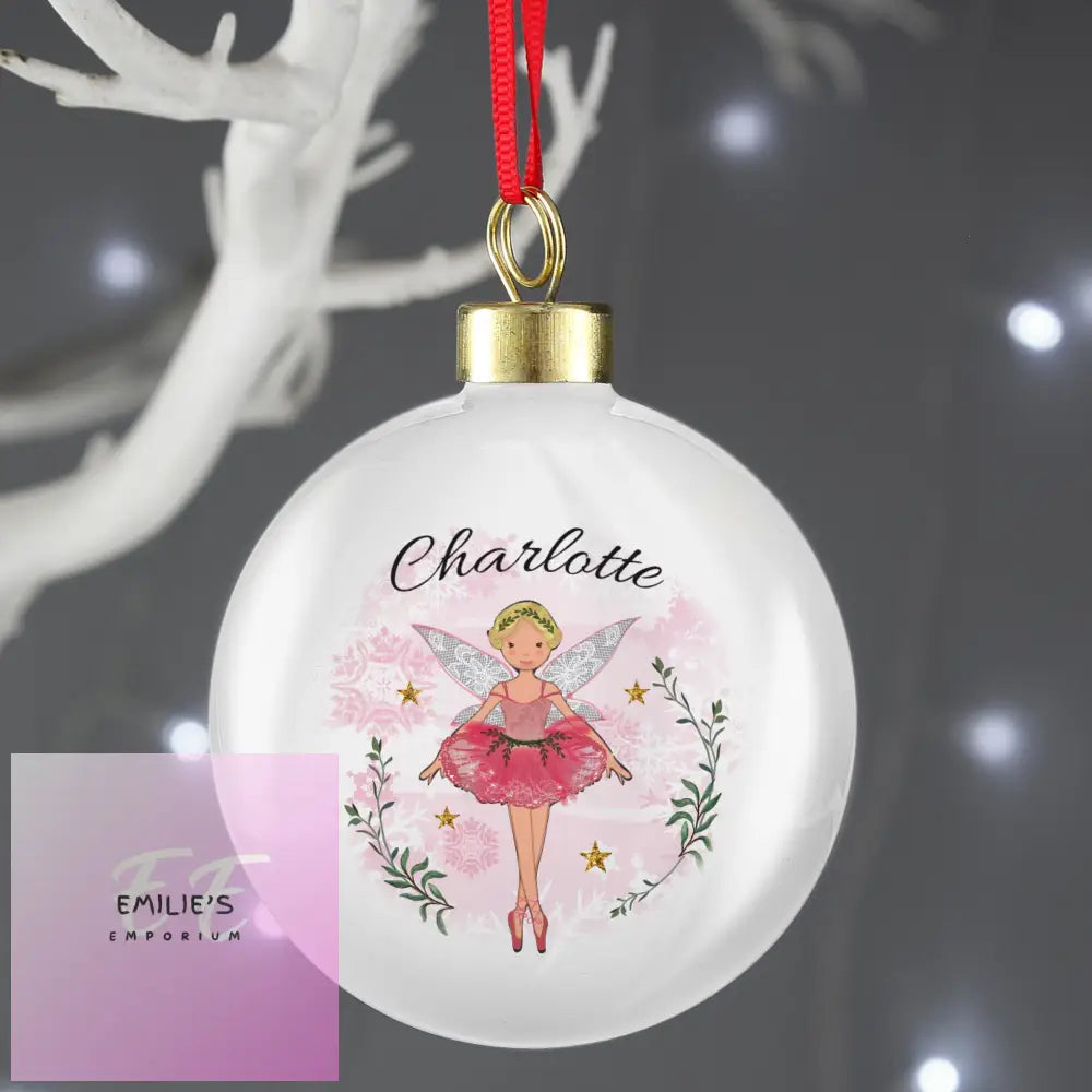 Personalised Sugar Plum Fairy Bauble