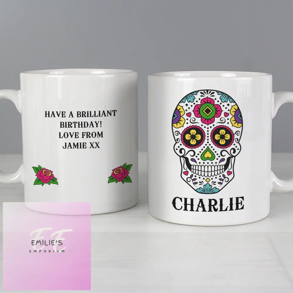 Personalised Sugar Skull Mug