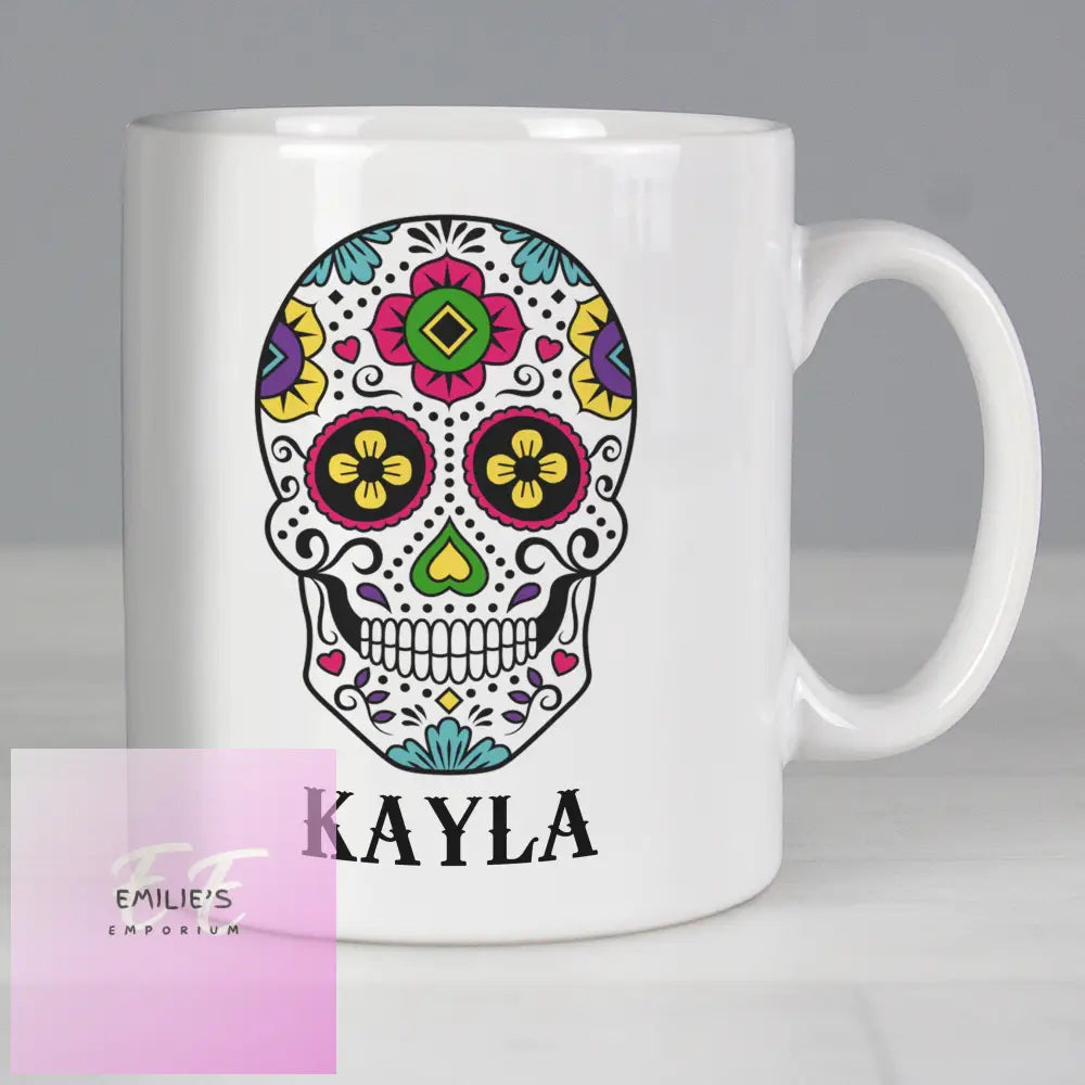 Personalised Sugar Skull Mug