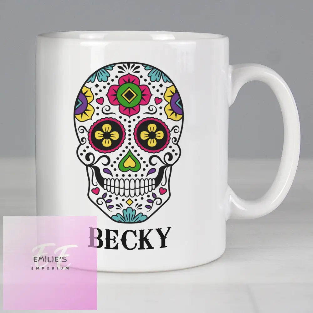 Personalised Sugar Skull Mug