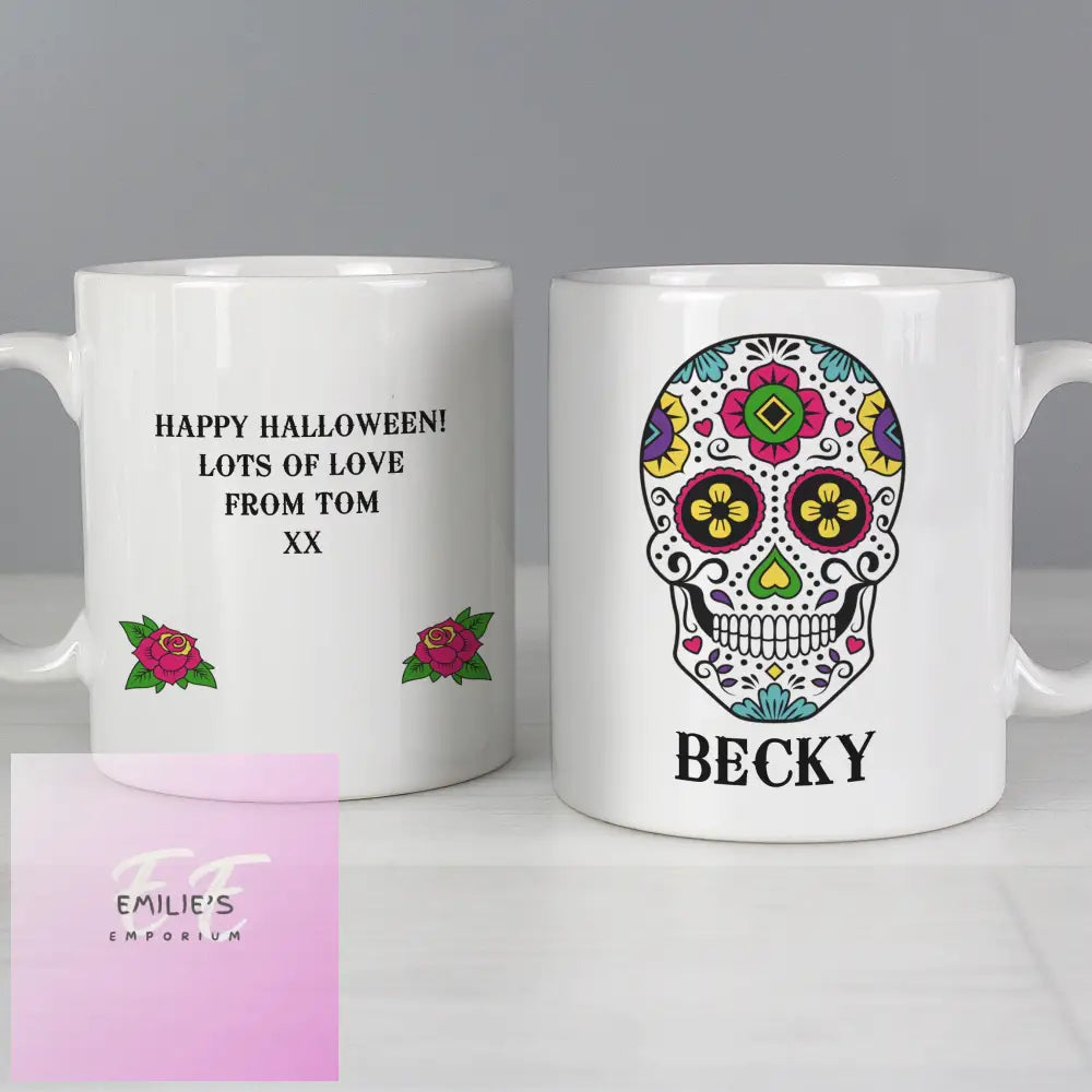 Personalised Sugar Skull Mug