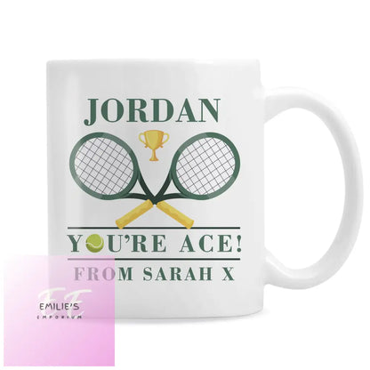 Personalised Tennis Mug Mugs