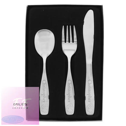 Personalised Tiny Tatty 3 Piece Cutlery Set