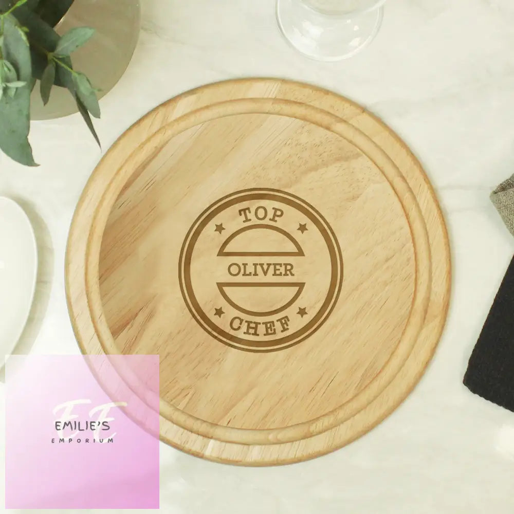 Personalised Top Chef Large Chopping Board