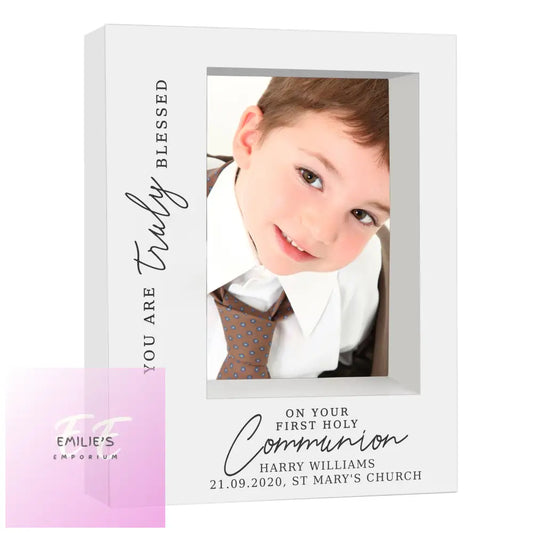 Personalised Truly Blessed First Holy Communion 5X7 Box Photo Frame Baby & Toddler