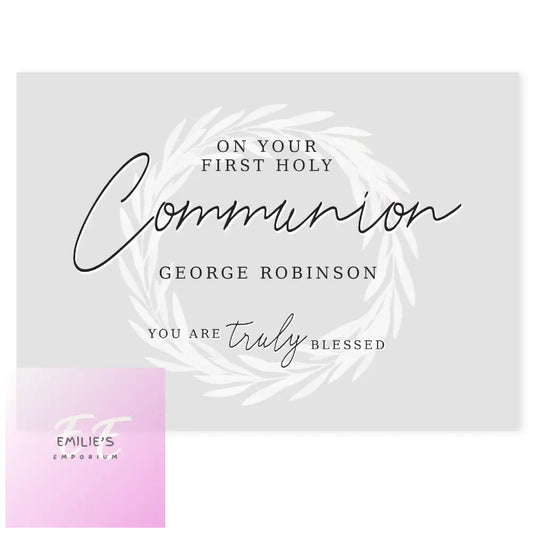 Personalised Truly Blessed First Holy Communion Card Baby & Toddler