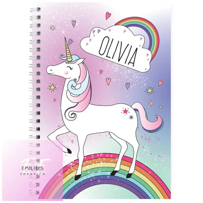 Personalised Unicorn A5 Notebook