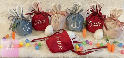 Personalised Velvet Bunny Bags