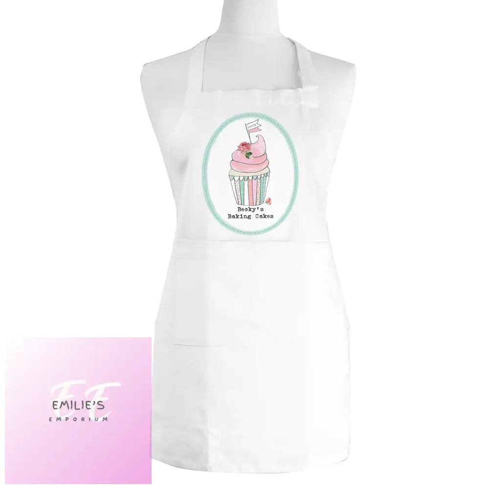 Personalised Vintage Pastel Cupcake Childrens Apron