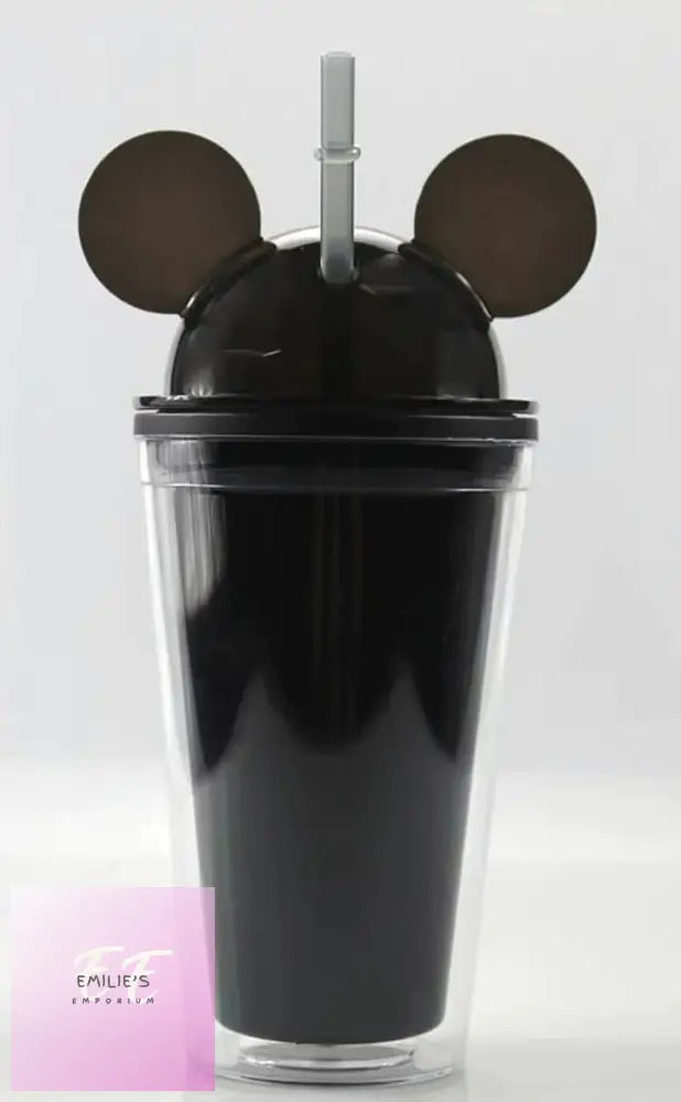 Personalised Vinyl Mouse Tumblers Black