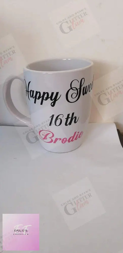 Personalised Vinyl Mugs - Filled