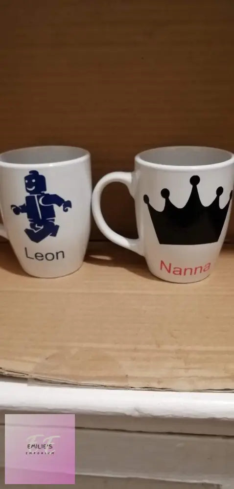 Personalised Vinyl Mugs - Filled