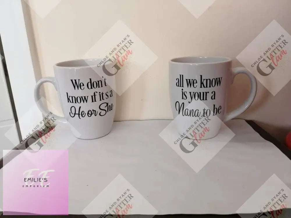 Personalised Vinyl Mugs - Filled