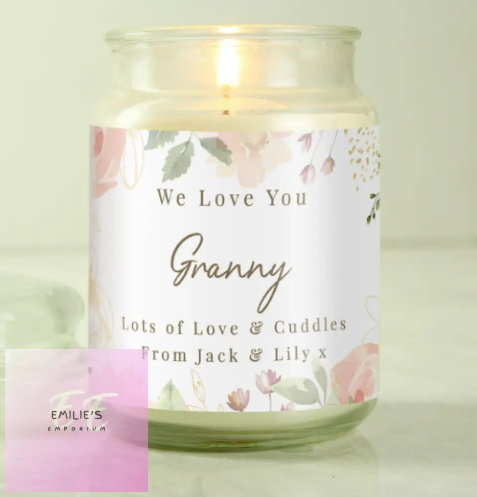 Personalised Wedding Large Candle Jar