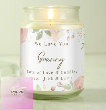 Personalised Wedding Large Candle Jar