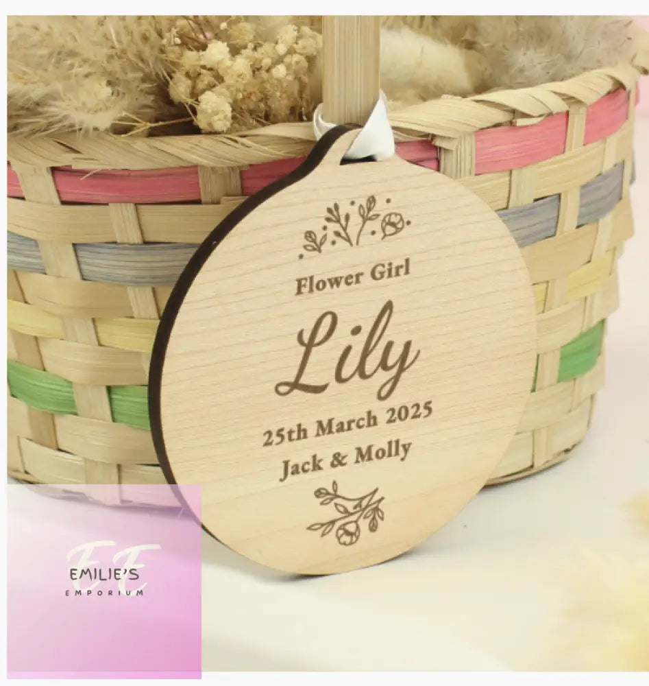 Personalised Wedding Party Wooden Tag