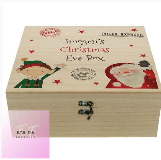 Personalised Wooden Christmas Eve Box