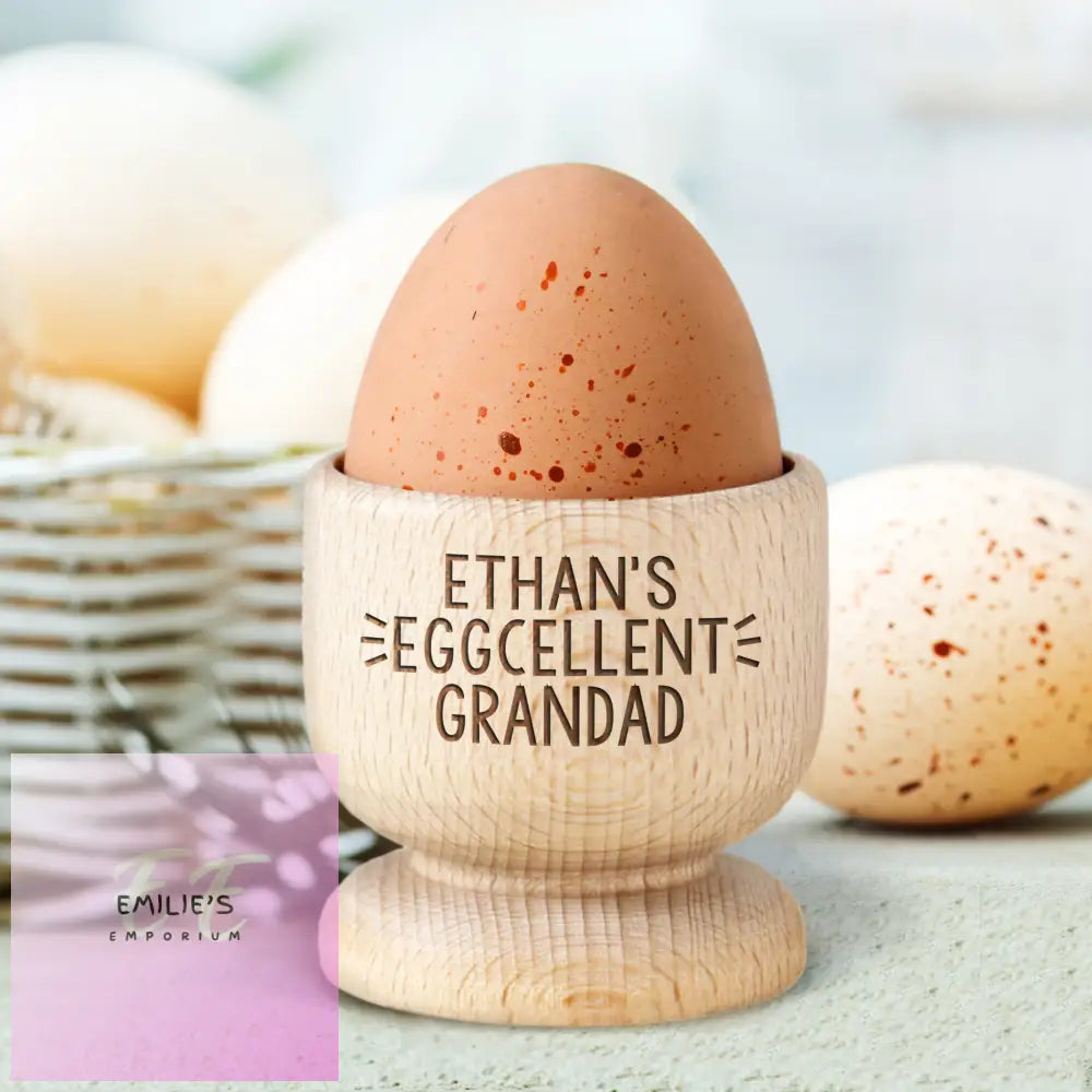 Personalised Wooden Egg Cup