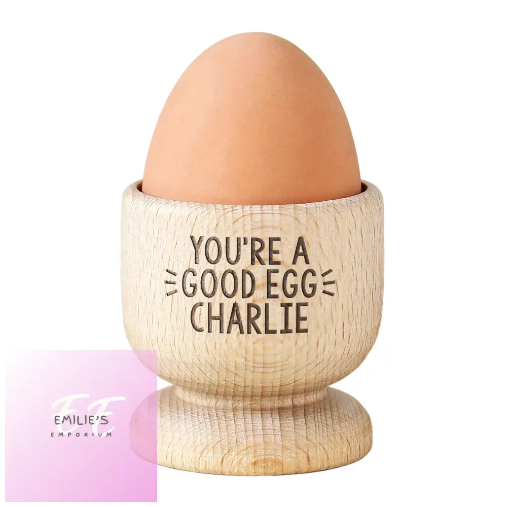 Personalised Wooden Egg Cup