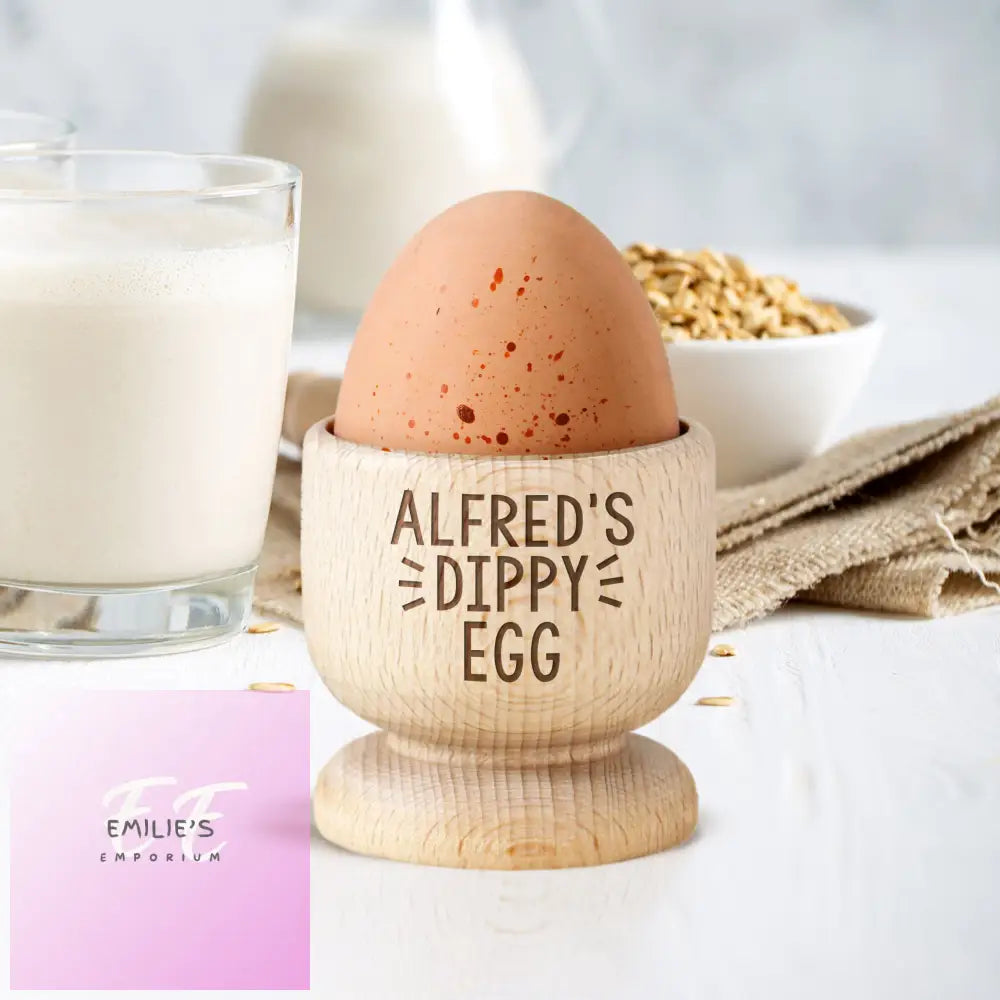 Personalised Wooden Egg Cup