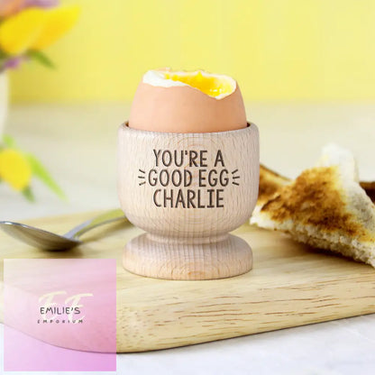 Personalised Wooden Egg Cup