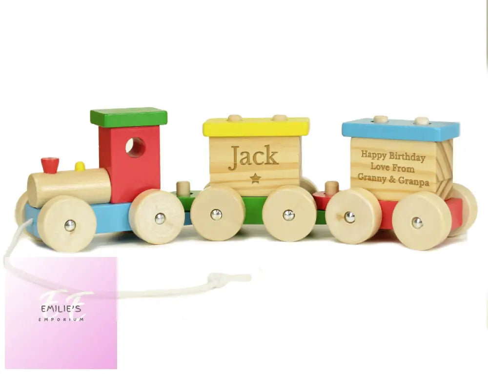 Personalised Wooden Toy Train