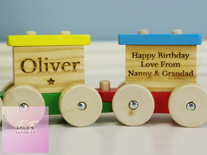 Personalised Wooden Toy Train