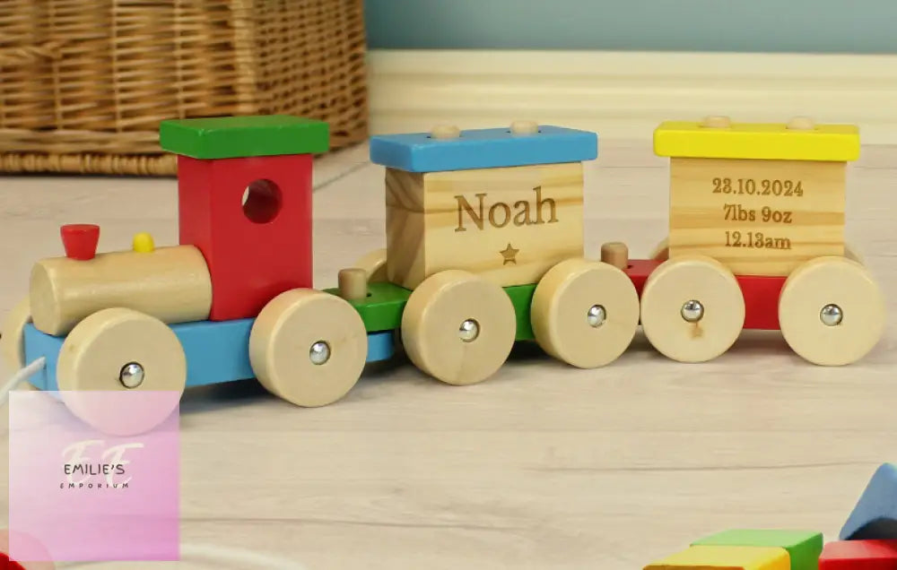 Personalised Wooden Toy Train