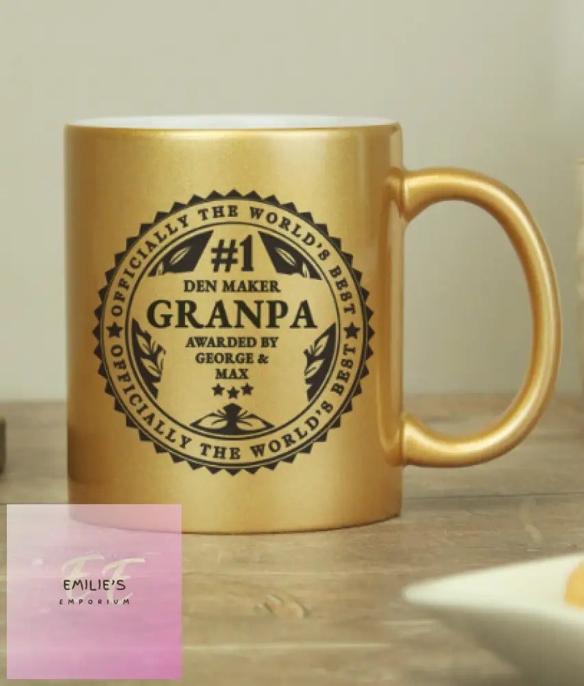 Personalised Worlds Best Gold Mug