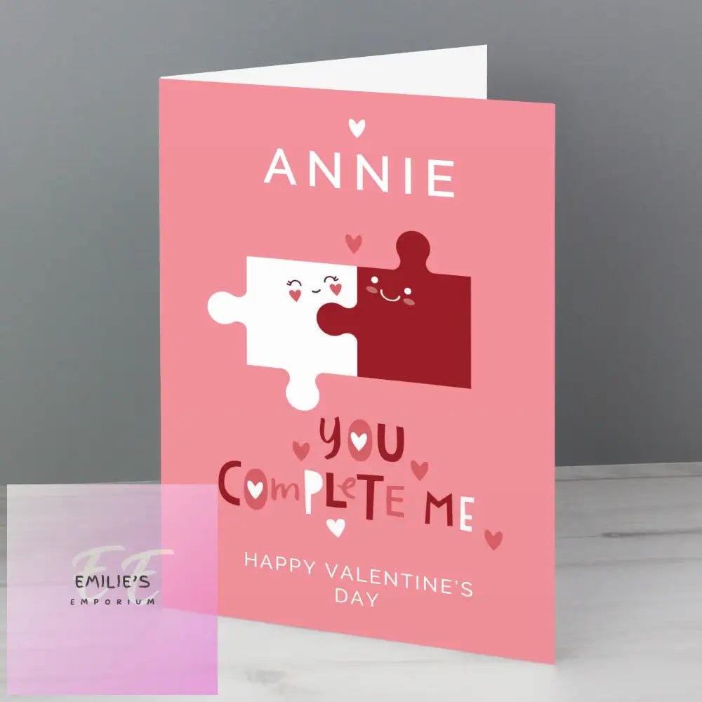 Personalised You Complete Me Card