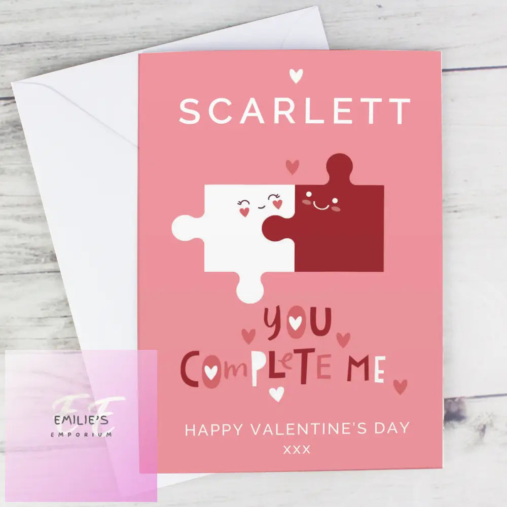 Personalised You Complete Me Card