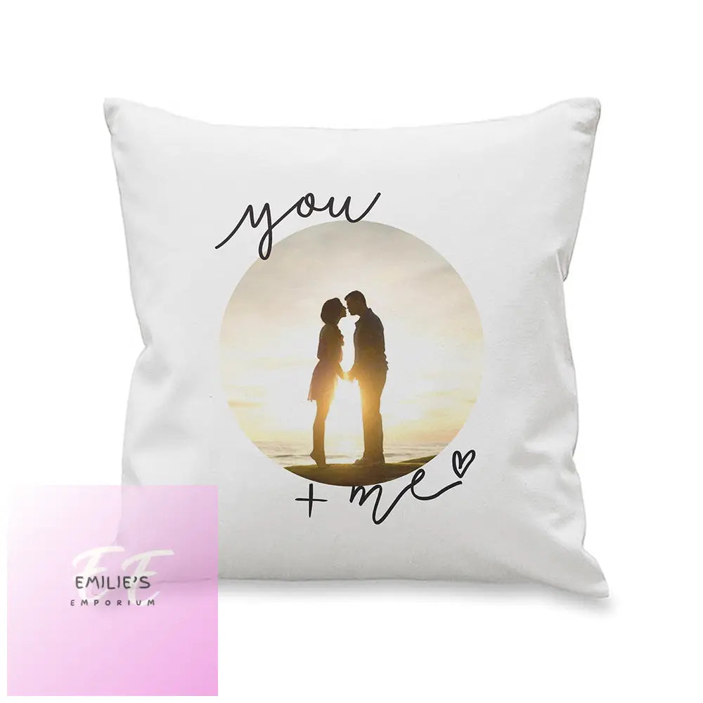 Personalised You & Me Photo Upload Cushion