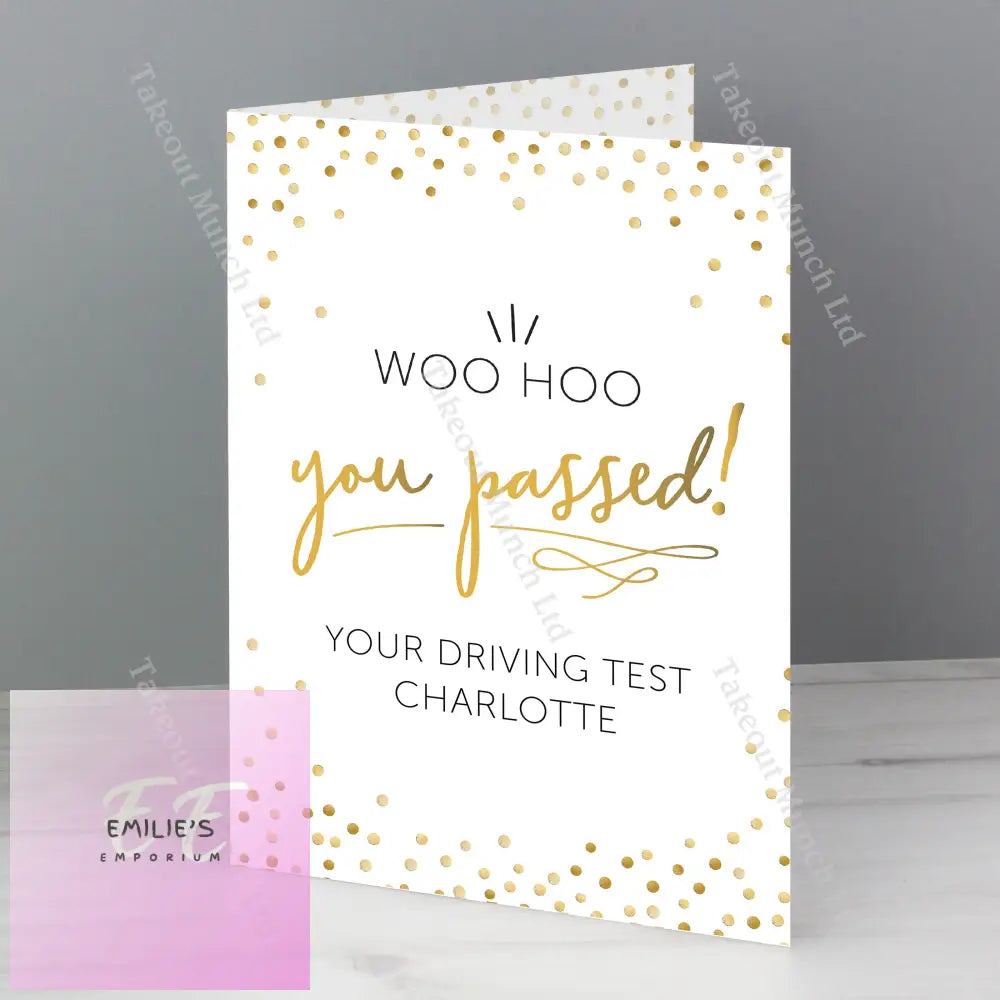 Personalised You Passed! Card