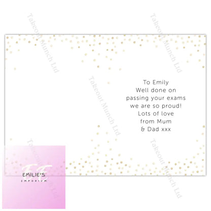 Personalised You Passed! Card