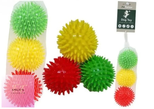 Pet Parlour - 3 Pack Dental Play Dog Ball Toy...assorted Picked At Random
