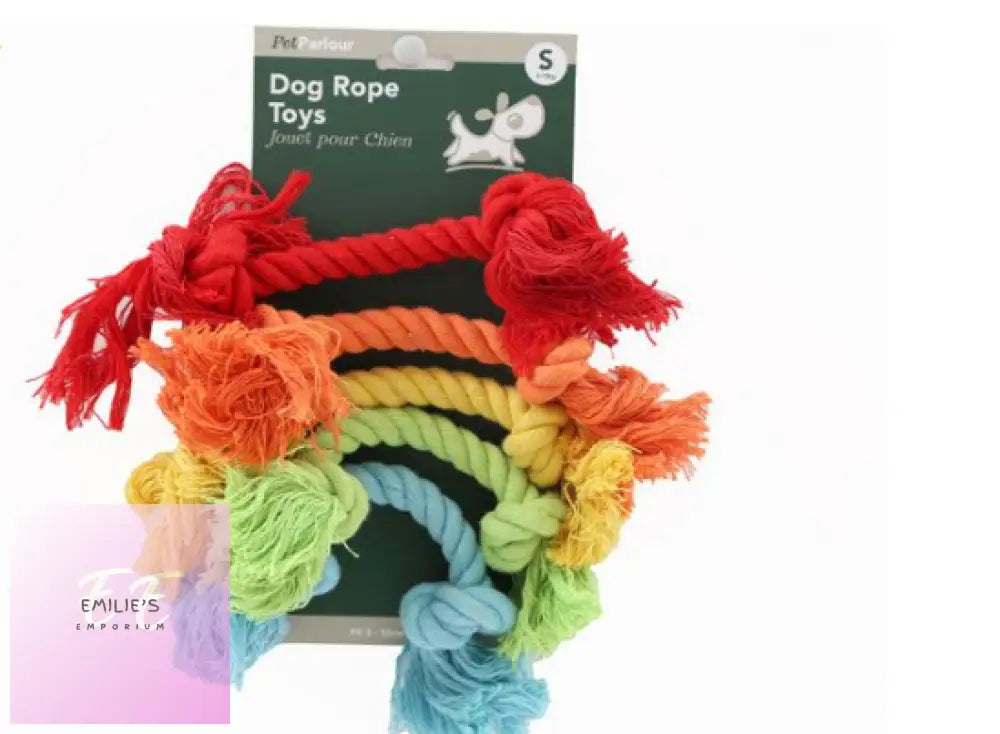 Pet Parlour - 5 Pack Rainbow Rope Dog Toys