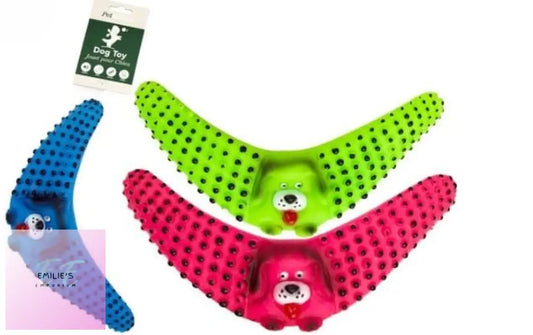 Pet Parlour - Squeaky 23.5Cm Boomerang Dog Toy...assorted Picked At Random X24