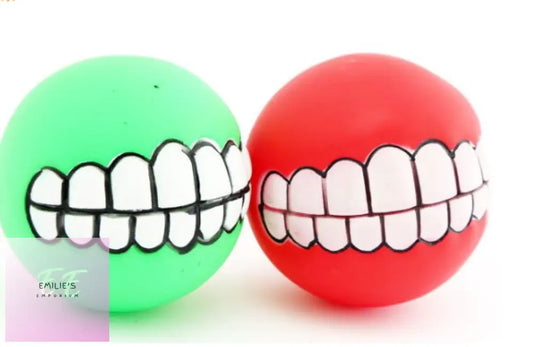 Pet Parlour - Squeaky Teeth Design Dog Toy...assorted Picked At Random X24