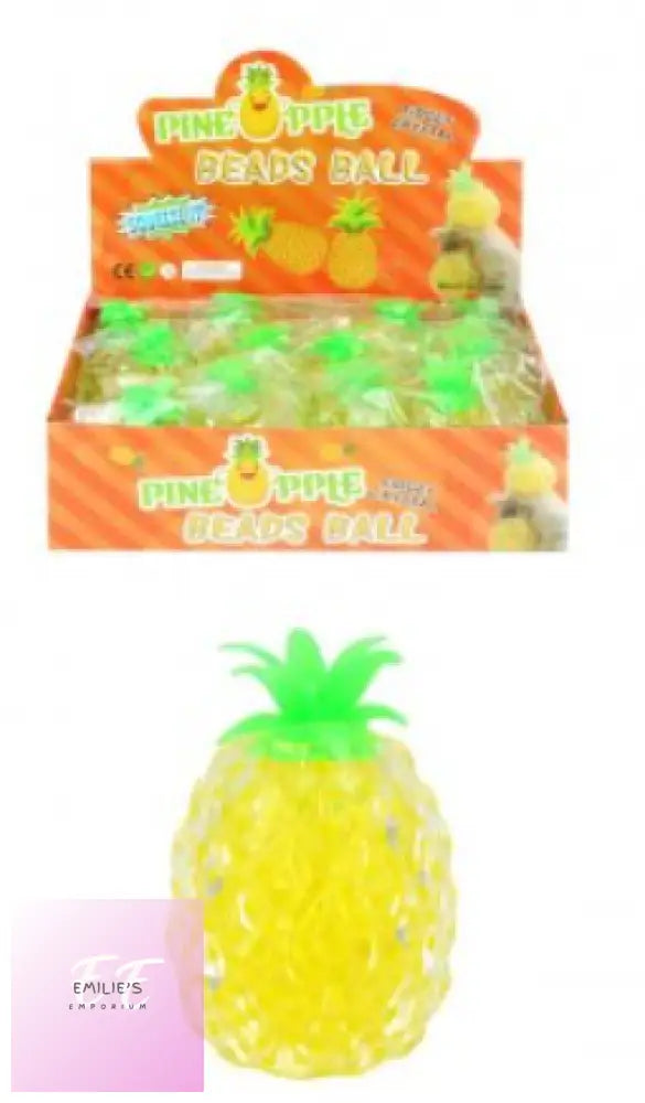 Pineapple Beaded Squeeze Squishy Toy X12