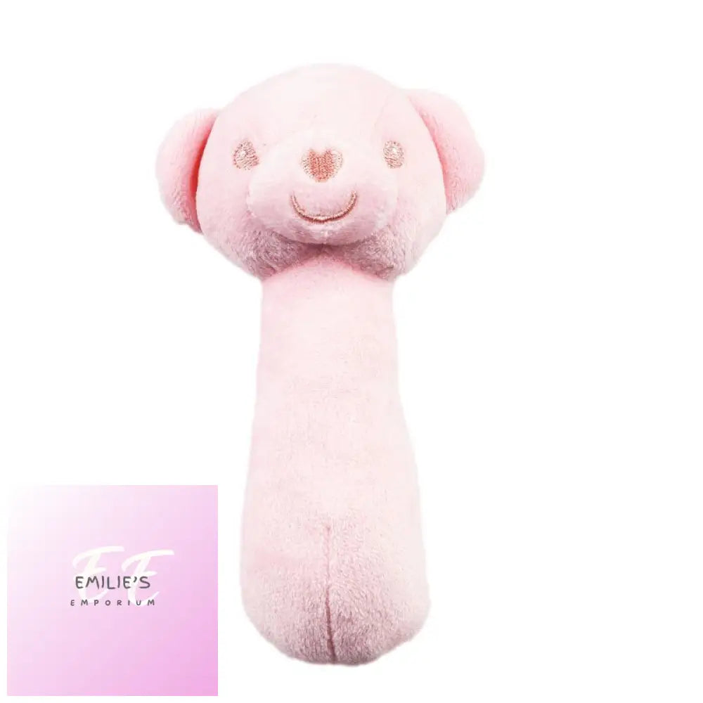 Pink Eco Bear Squeaky Toy