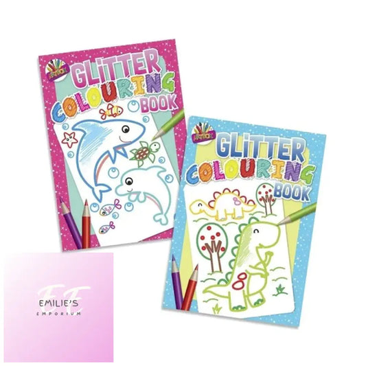 Pink Glitter Colouring Book