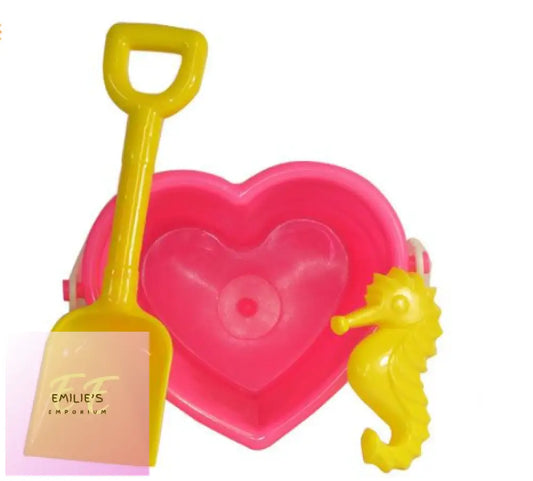 Pink Heart Bucket Spade And Mould Set Picked At Random