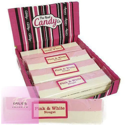 Pink & White Nougat Bars - Single